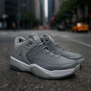 Jordan Max Aura 3 Wolf Sneakers Boys 6.5Y Gray Basketball Streetwear DA8021-005